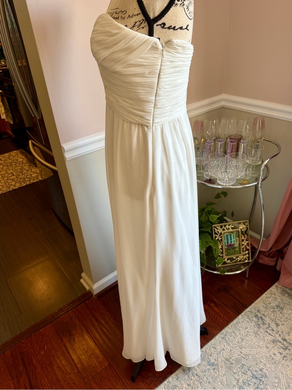 Lauren Ralph Lauren Ivory Strapless Evening Gown Dress Size 4 - Picture 4 of 11